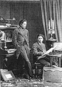 Chekhov with brother 1882